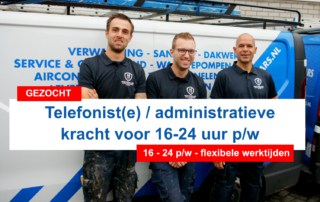 Vacature-telefoniste receptioniste administratieve kracht Tilburg bij Dion Ketelaars