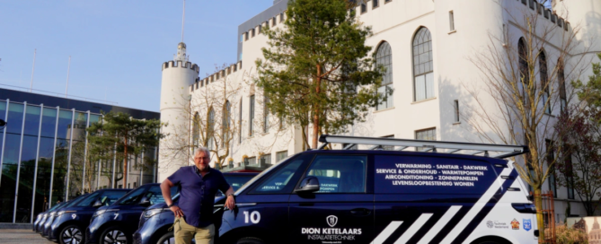 Dion Ketelaars volledig elektrisch wagenpark - Joost met busjes voor Kasteeltje in Tilburg